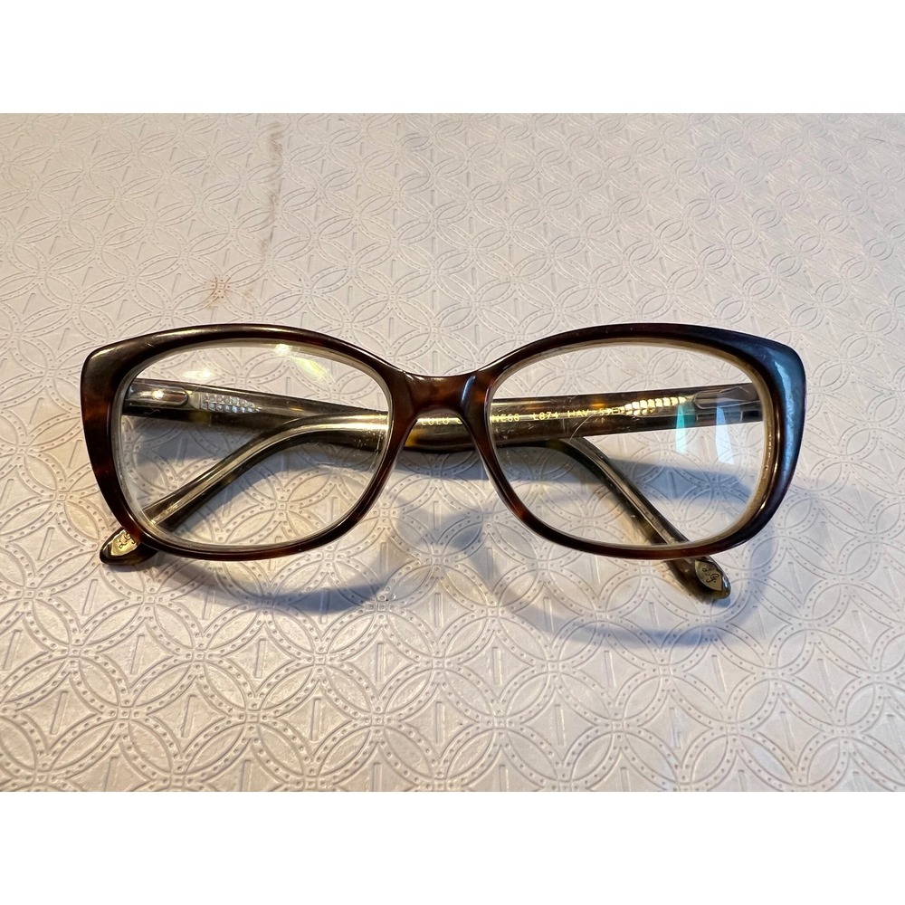 Lulu Guinness L874 HAV Eyeglasses Tortoise Leopard Cat Eye‎ Frames 53-15-135